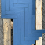 Handvorm tegels blauw 1,08 m2